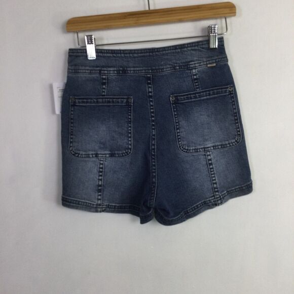 O'Neill Womens Marina Jean Shorts Denim Dark Wash Blue Grass Wash Size 27 NWT - Picture 11 of 16